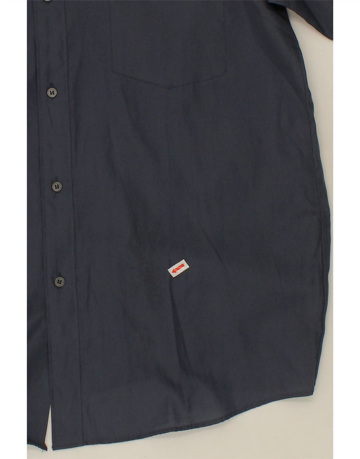 VINTAGE Mens Shirt Medium Grey Vintage Vintage and Second-Hand Vintage from Messina Hembry 