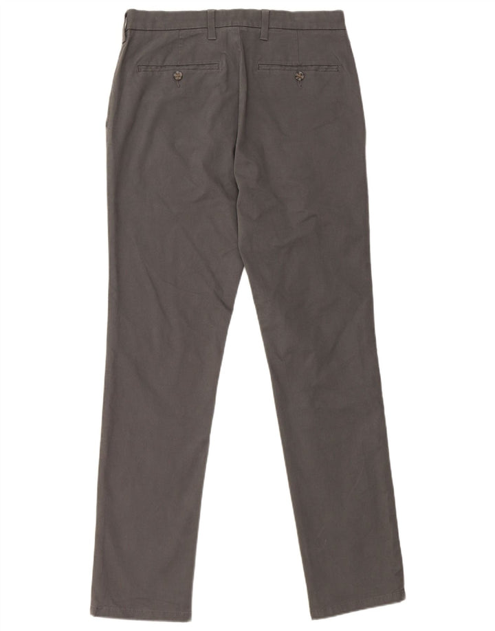Marks & Spencer Herre Slim Chino Bukser W30 L31 Grå Bomuld