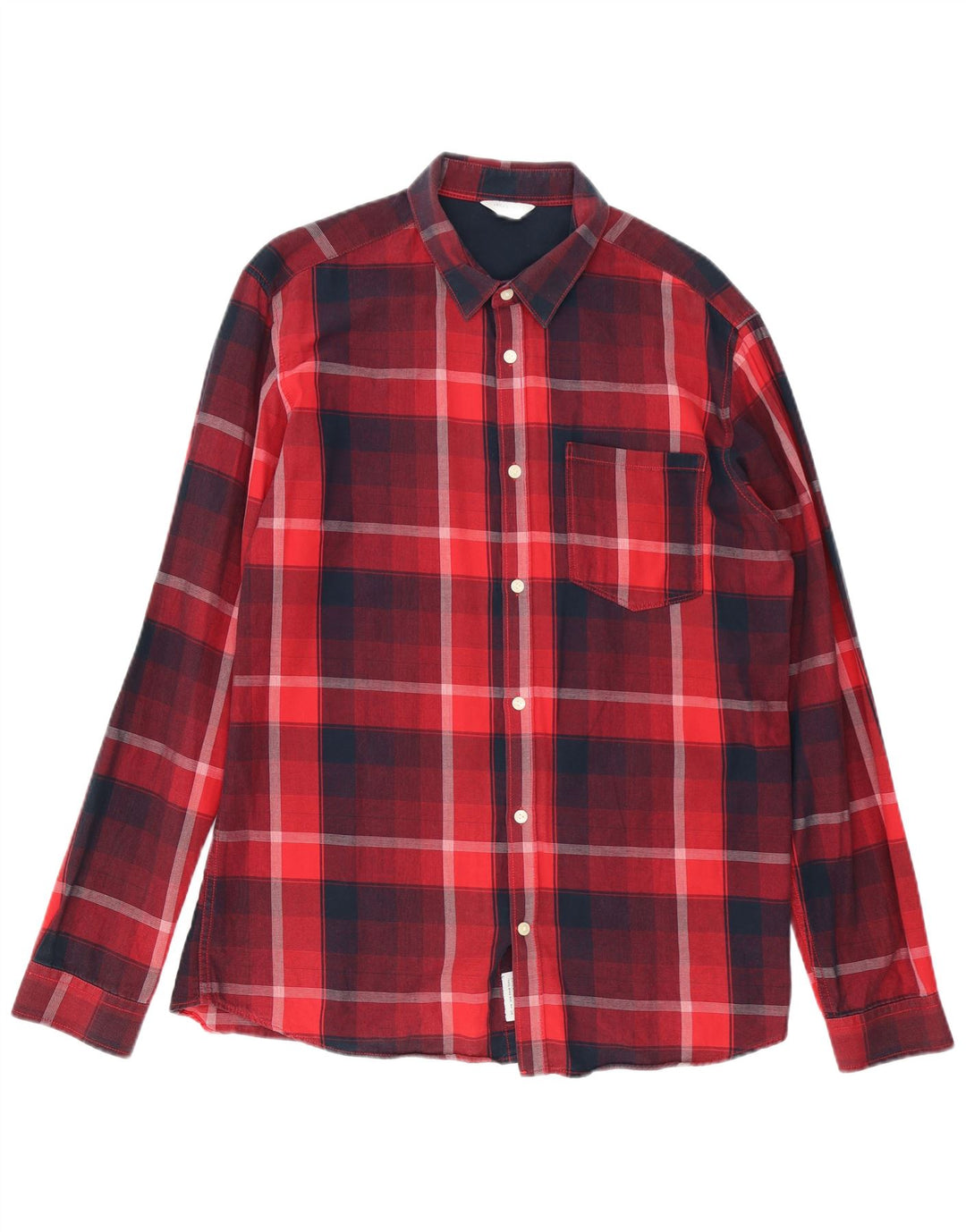Jack & Jones Herre Core Flannel Shirt XL Rød Plaid Bomuld