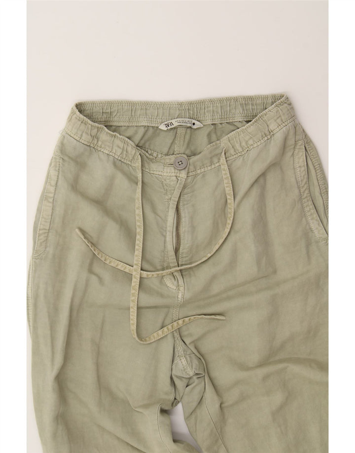 ZARA Womens Straight Chino Trousers Medium W28 L28 Beige Vintage Zara and Second-Hand Zara from Messina Hembry 