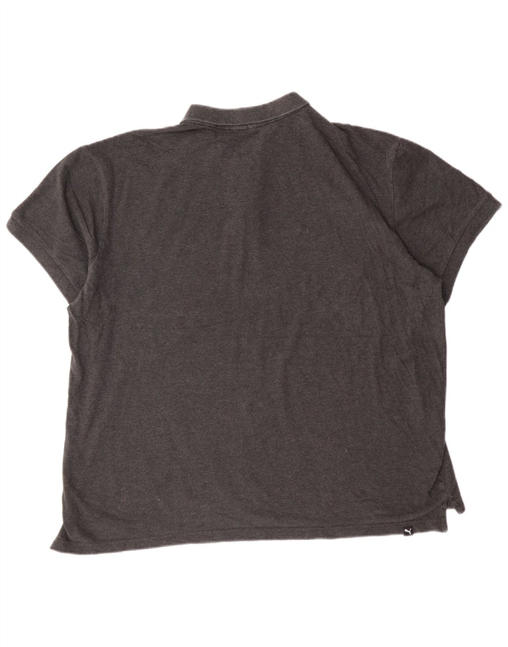 Puma herre poloshirt 2XL grå bomuld