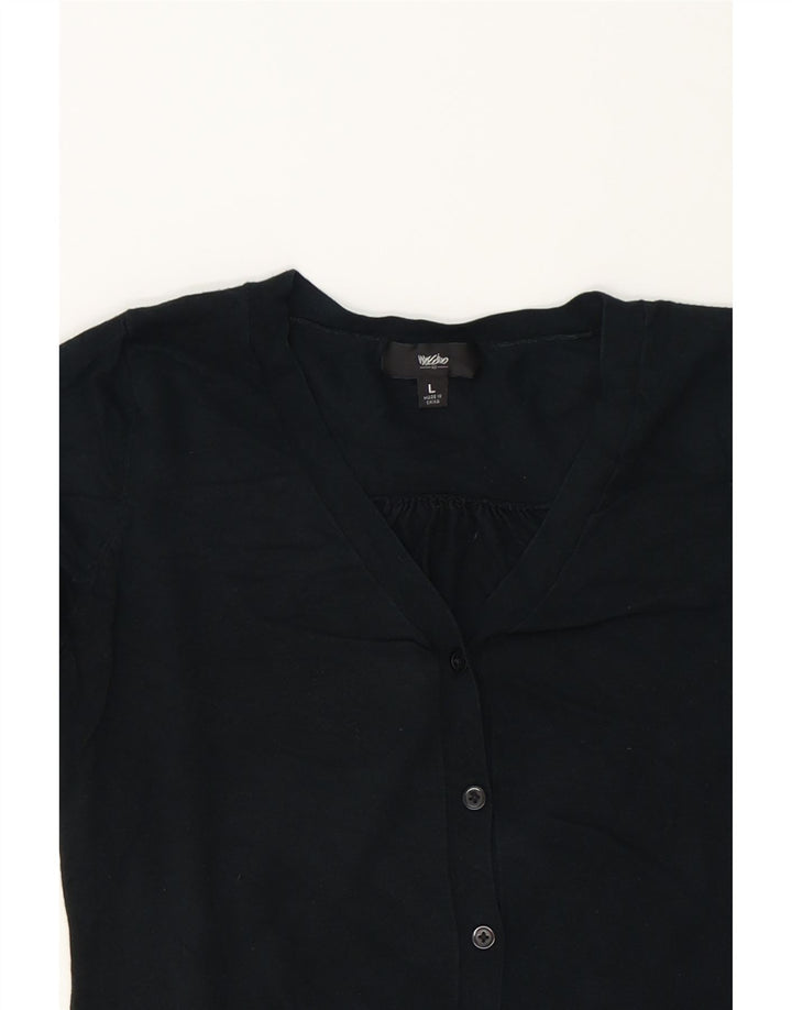 MOSSIMO Girls Cardigan Sweater 13-14 Years Large Black Rayon Modern Vintage Mossimo and Second-Hand Mossimo from Messina Hembry 