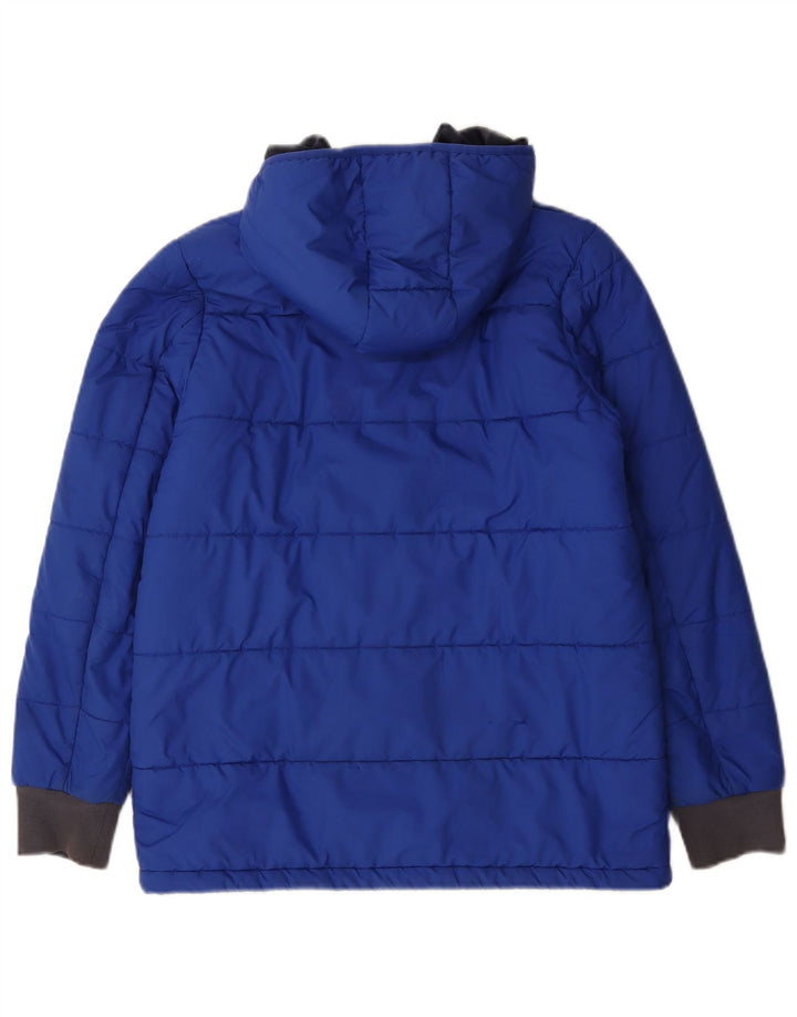 Adidas hættejakke til drenge 13-14 år Blå Colourblock Polyester