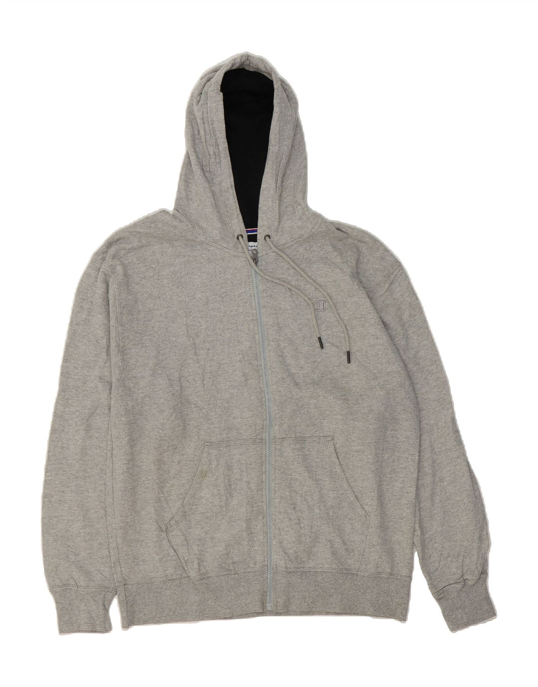 CHAMPION Mens Zip Hoodie Sweater Large Grey Cotton Vintage Champion and Second-Hand Champion from Messina Hembry 