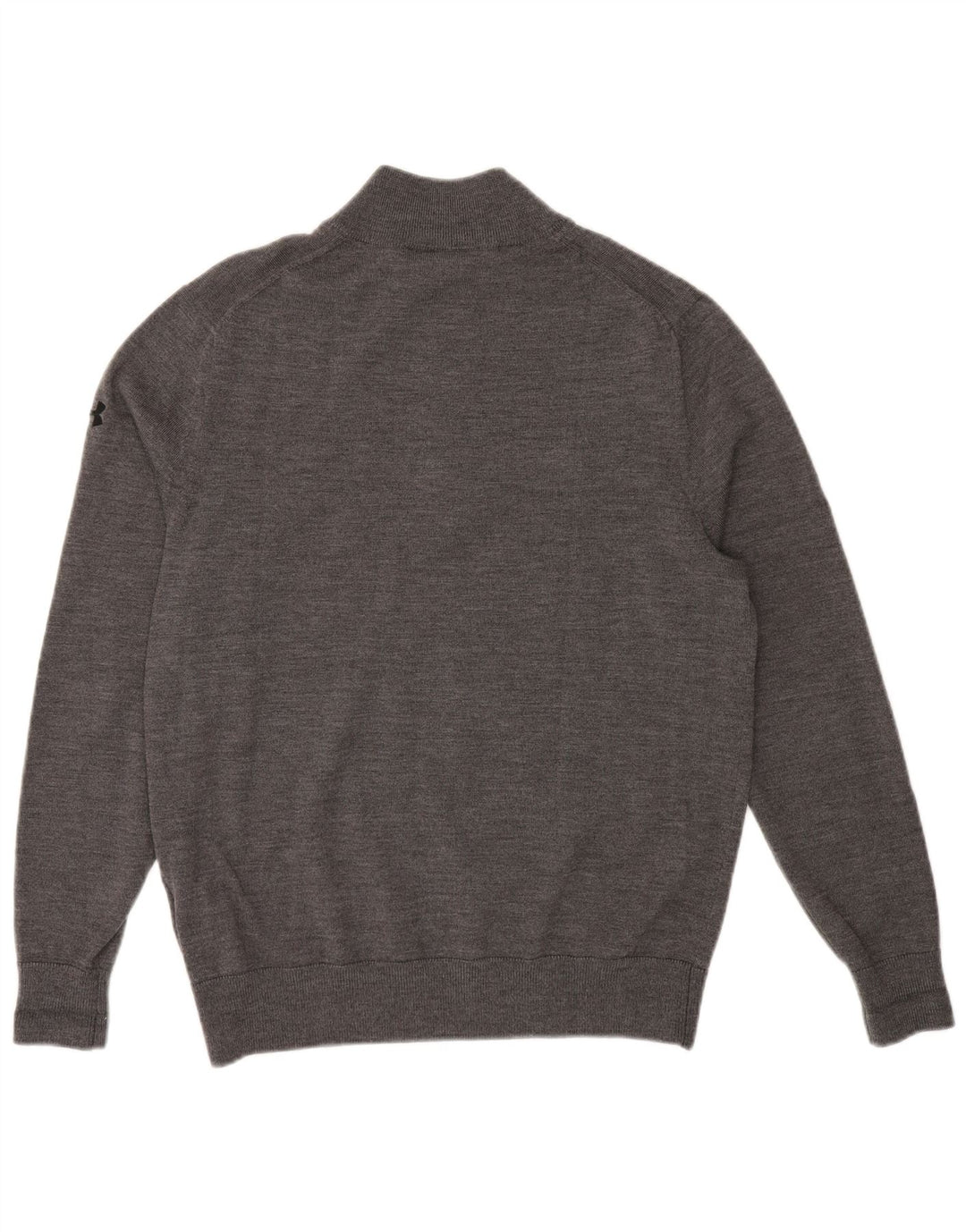 UNDER ARMOR Herre høj grafisk lynlås-hals sweater mellemgrå