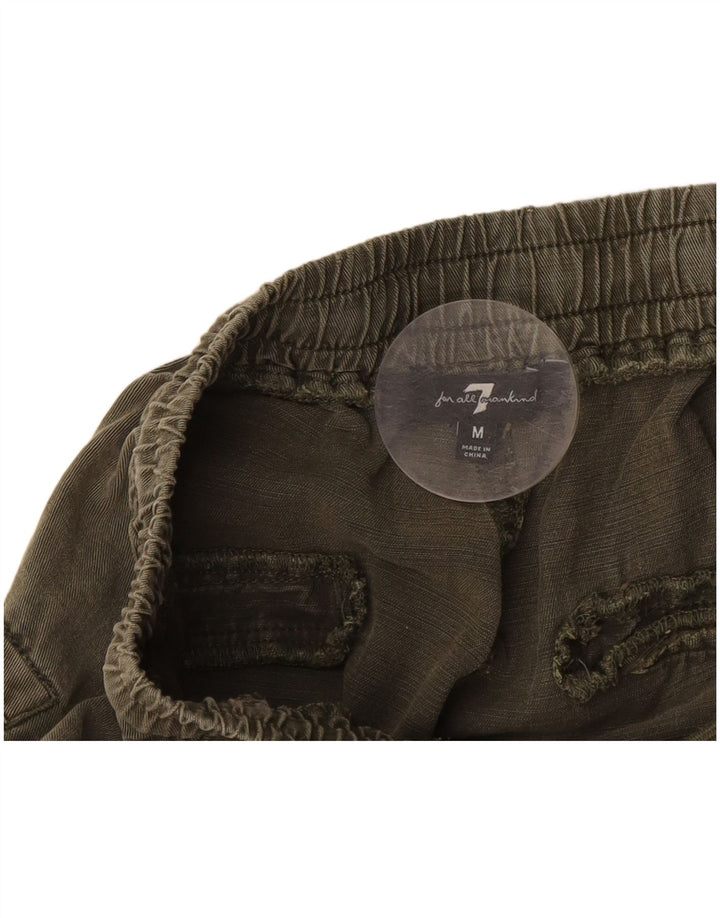 7 FOR ALLE MENNESKER Dame jogger Cargo Bukser Medium W30 L27 Khaki