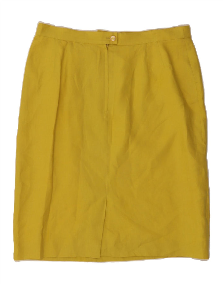 PERSONA Womens Short Sleeve 2 Piece Skirt Set Size 21 Medium W32 Yellow Vintage Persona and Second-Hand Persona from Messina Hembry 