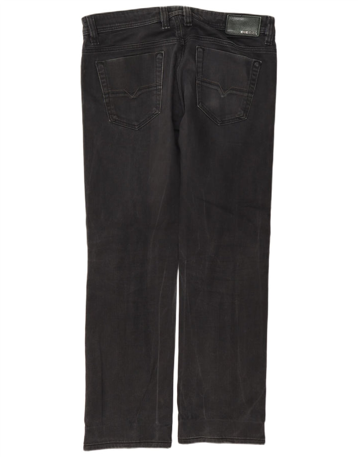Diesel Herre Viker Straight Jeans W33 L32 Grå Bomuld