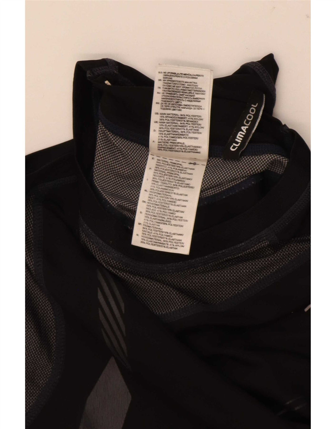 Adidas Herre Climacool Grafisk Vest Top Medium Sort Colourblock Polyester