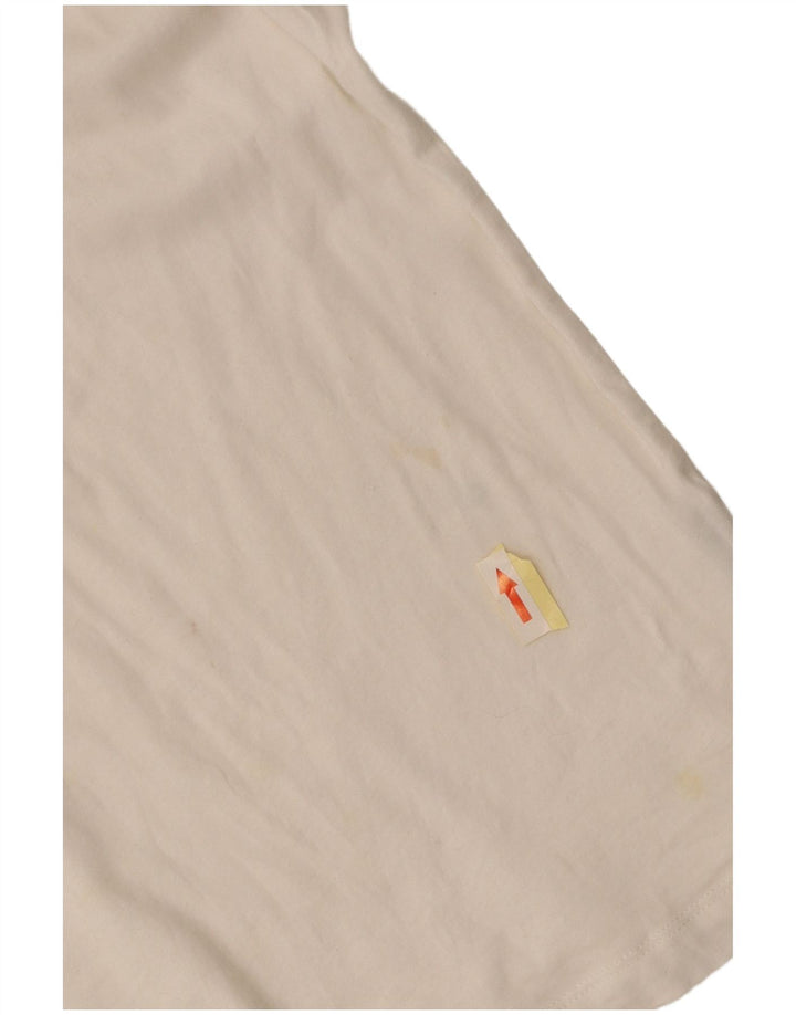 RALPH LAUREN Dame bluse Top UK 10 Small White Bomuld