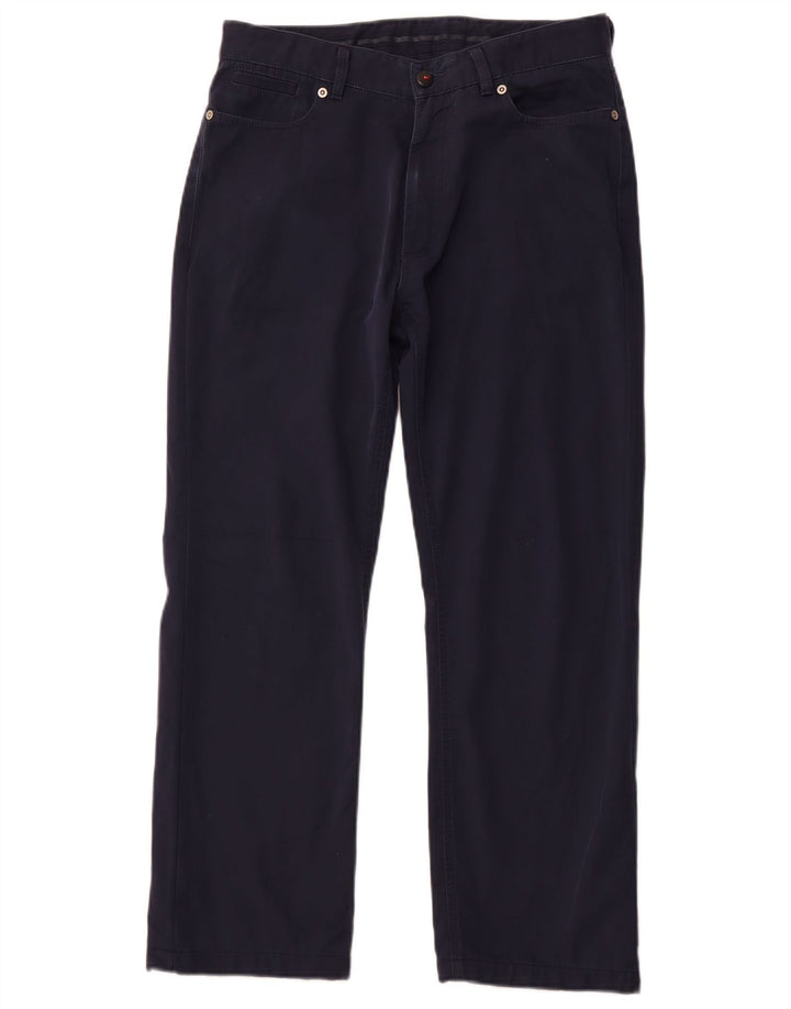 AVIREX Straight Casual bukser til mænd W32 L27 Marineblå polyester