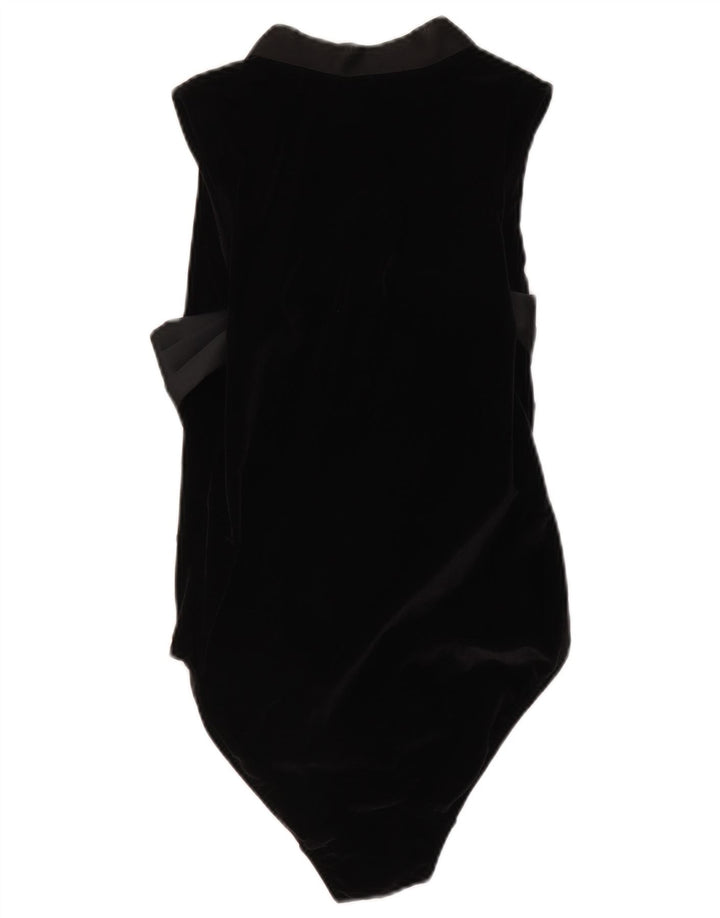 IMEC Womens Velvet Ærmeløs Bodysuit IT 48 XL Sort
