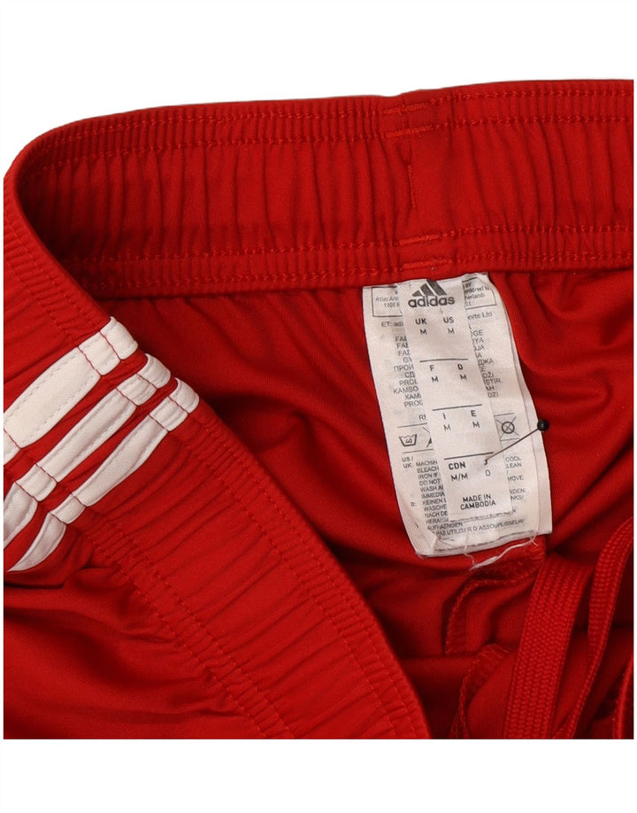 Adidas Womens Climalite Sportshorts UK 12 Medium Red Colourblock