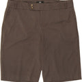 MOSSIMO Womens Chino Shorts US 16 2XL W38 Brown Striped Polyester Vintage Mossimo and Second-Hand Mossimo from Messina Hembry 