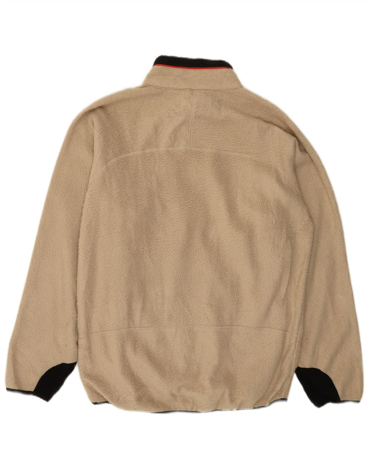 Fila Herre Fleecejakke UK 40 Stor Beige Colourblock Polyester