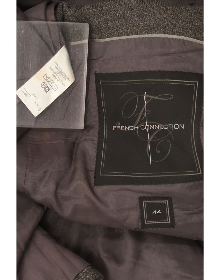 French Connection Herre 2 Button Blazer Jacket UK 44 2XL Grå Uld