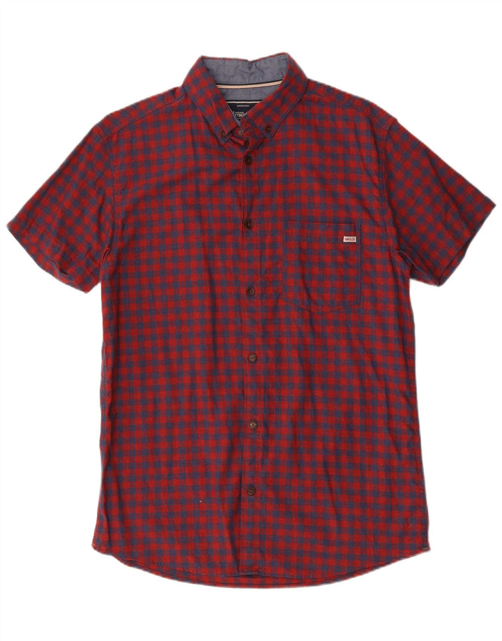 Jack & Jones Kortærmet Herreskjorte Stor rød Gingham Bomuld