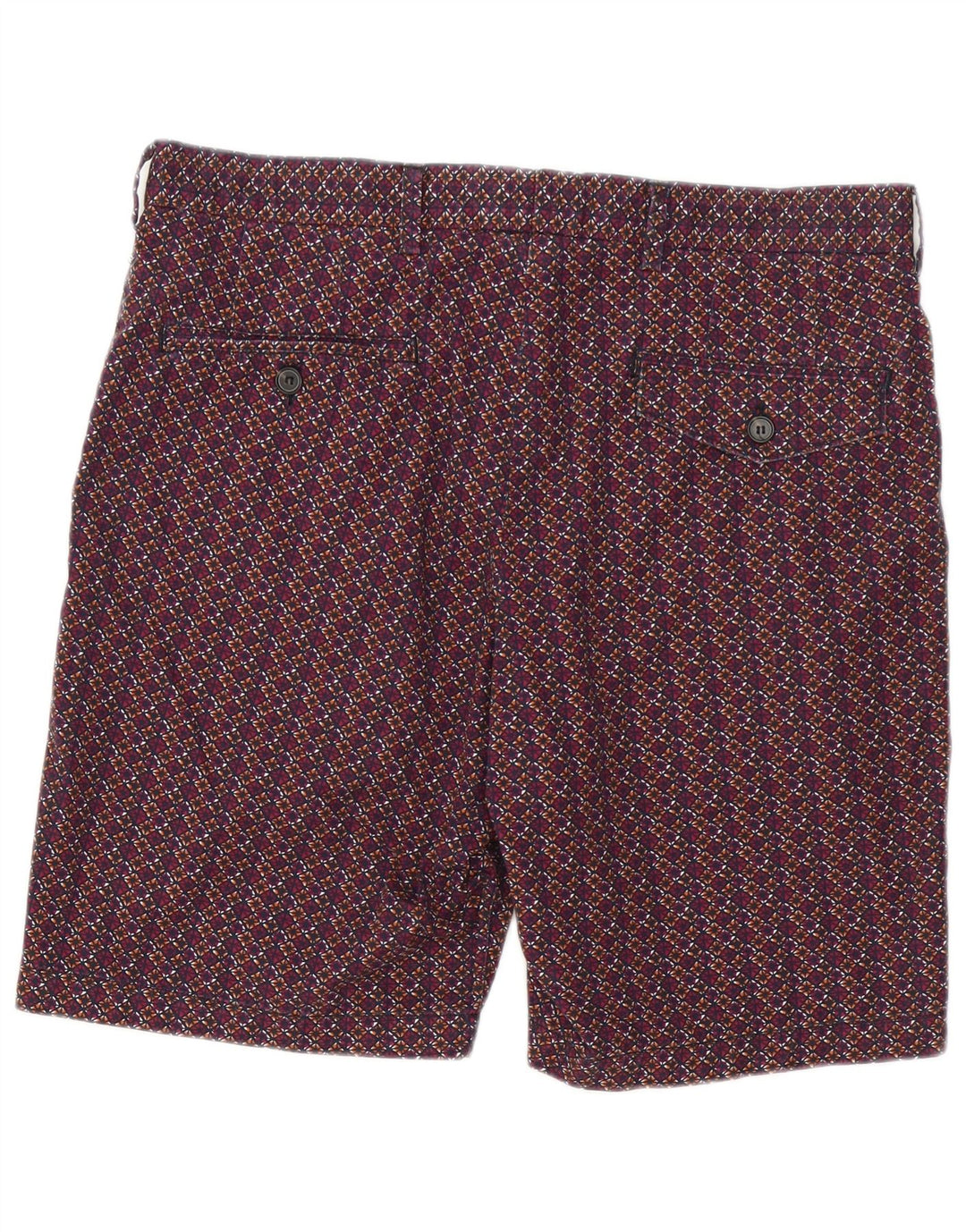 French Connection Herre Chino Shorts W34 Stor Flerfarvet Geometrisk