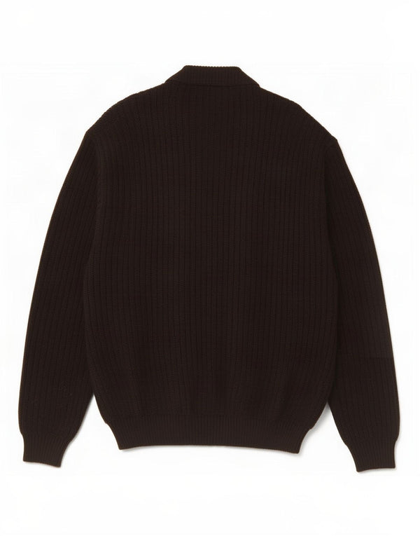 Malagrida Herre Cardigan Sweater XL Brun Uld
