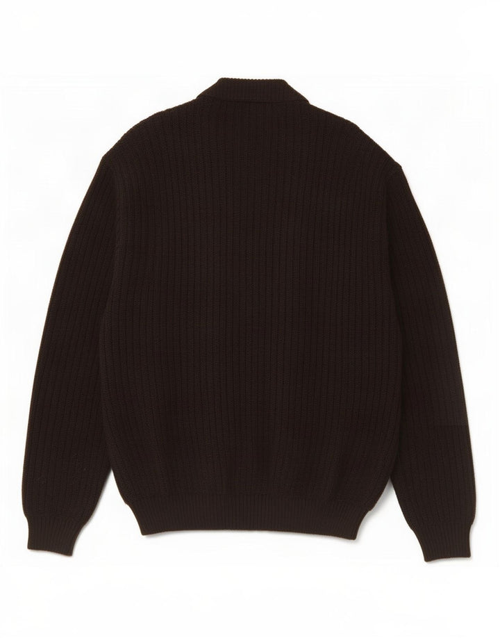 Malagrida Herre Cardigan Sweater XL Brun Uld