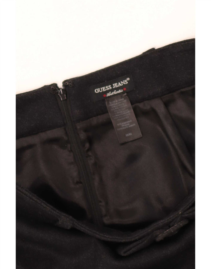 Guess Womens Pencil Skirt Medium W30 Black Polyester