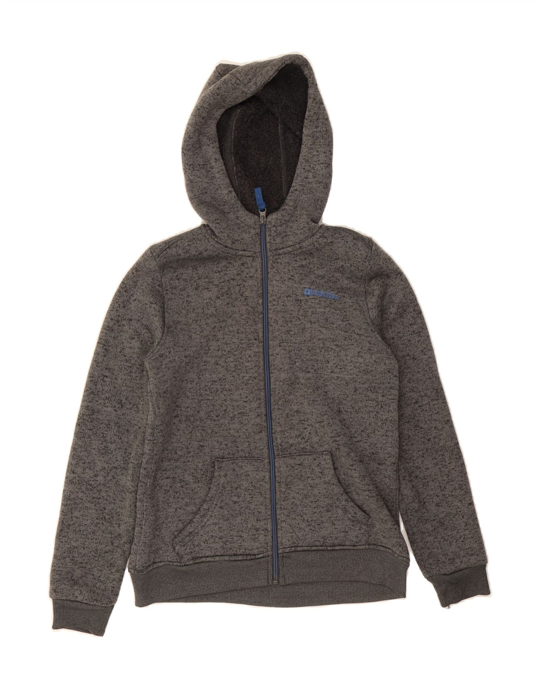 MOUNTAIN WAREHOUSE Boys Zip Hoodie Sweater 11-12 Years Grey Flecked Vintage Mountain Warehouse and Second-Hand Mountain Warehouse from Messina Hembry 