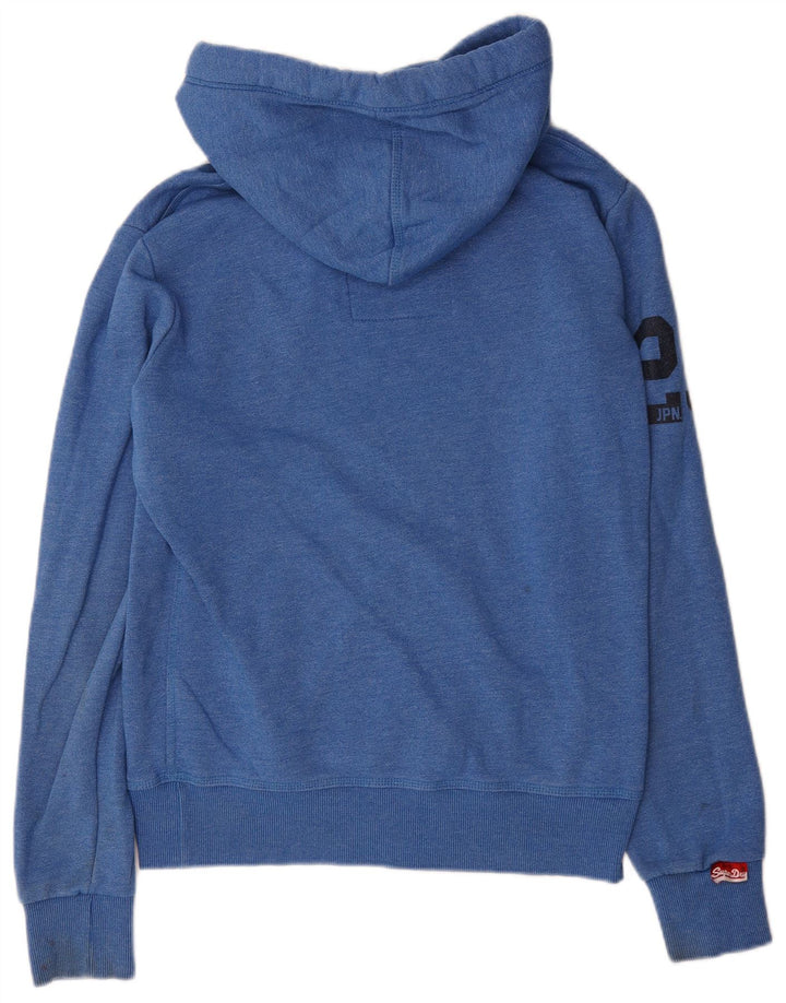 Superdry Grafisk hættetrøje til mænd mellemblå bomuld