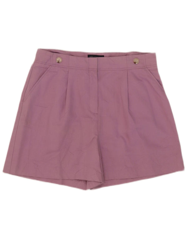 Marks & Spencer kvinders højtaljede chinoshorts UK 16 Large W38 Lilac