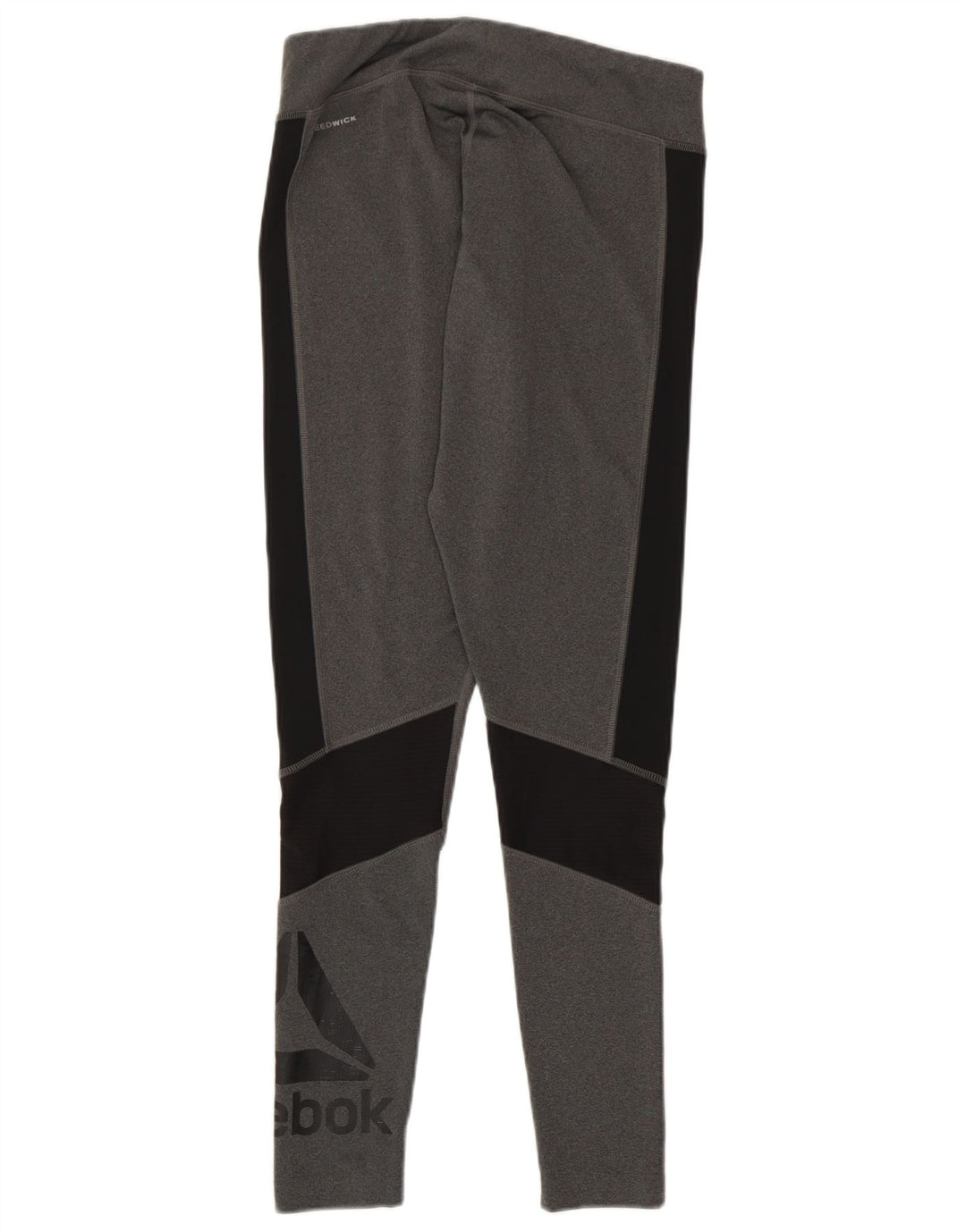Reebok Womens Speedwick Grafiske Leggings UK 12/14 Medium Grey Colourblock