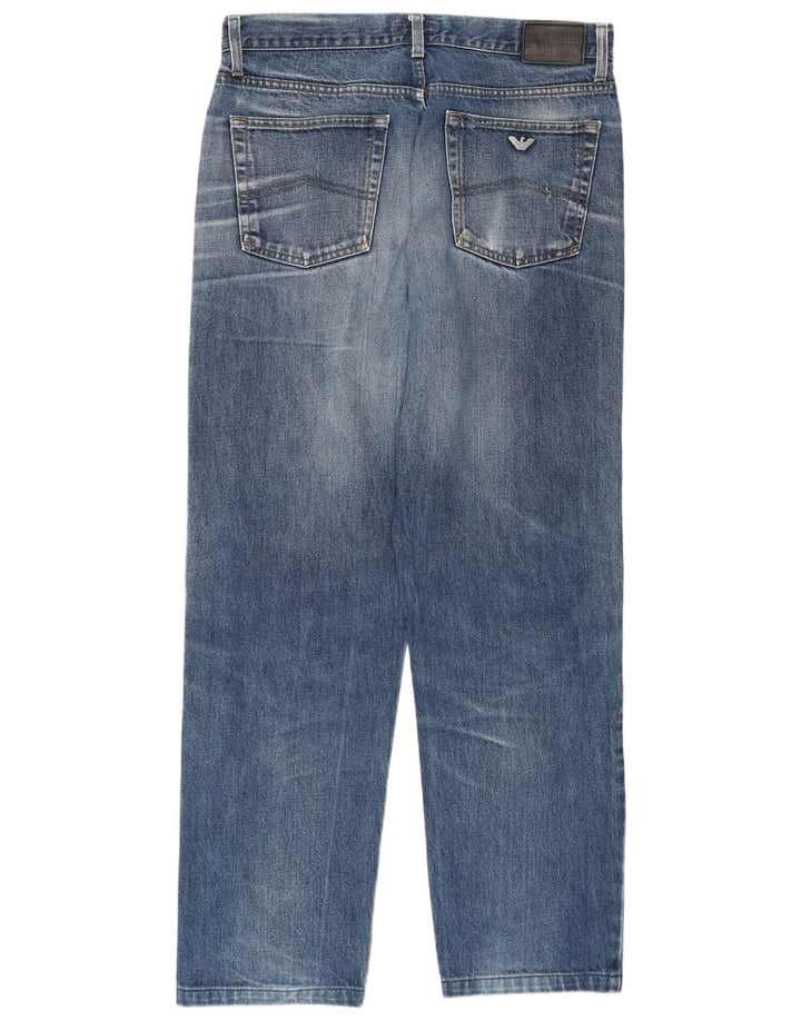 Armani Straight Jeans til mænd W36 L31 Blå