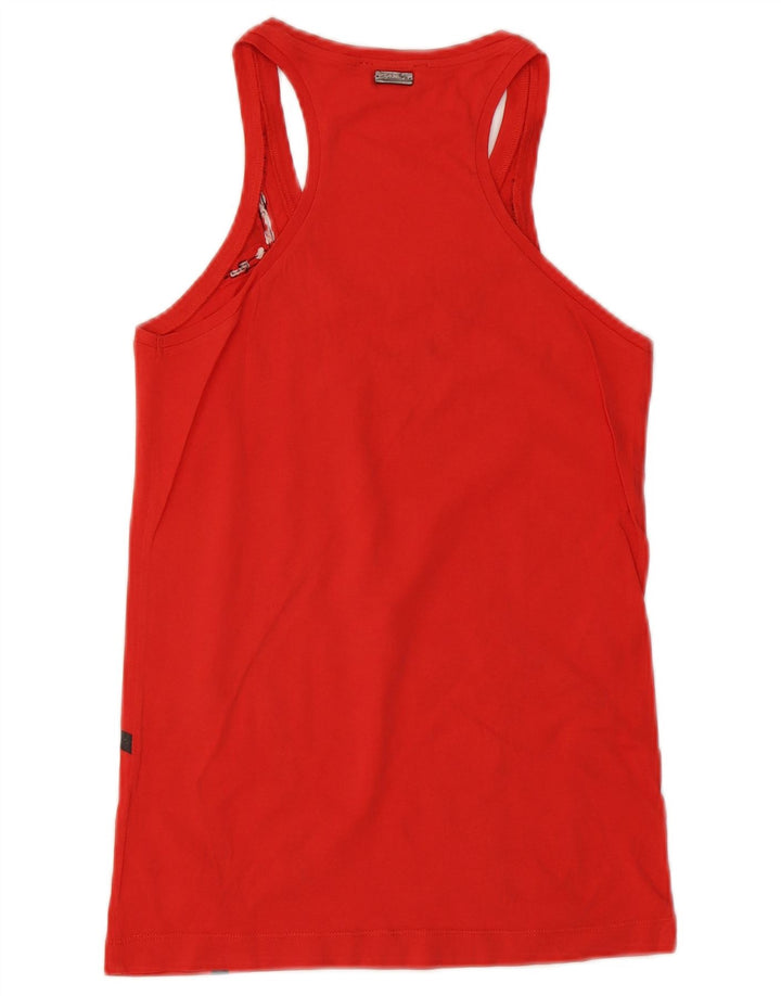 Diesel Damevest Top UK 12 Medium Red Colourblock