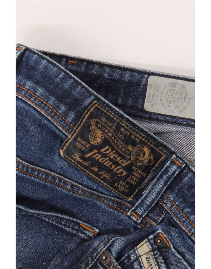 Diesel Herre Waykee Regular Straight Jeans W34 L28 Blå Bomuld