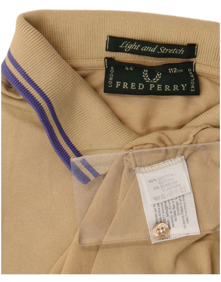 Fred Perry Herre let og stræk poloshirt mellembeige bomuld