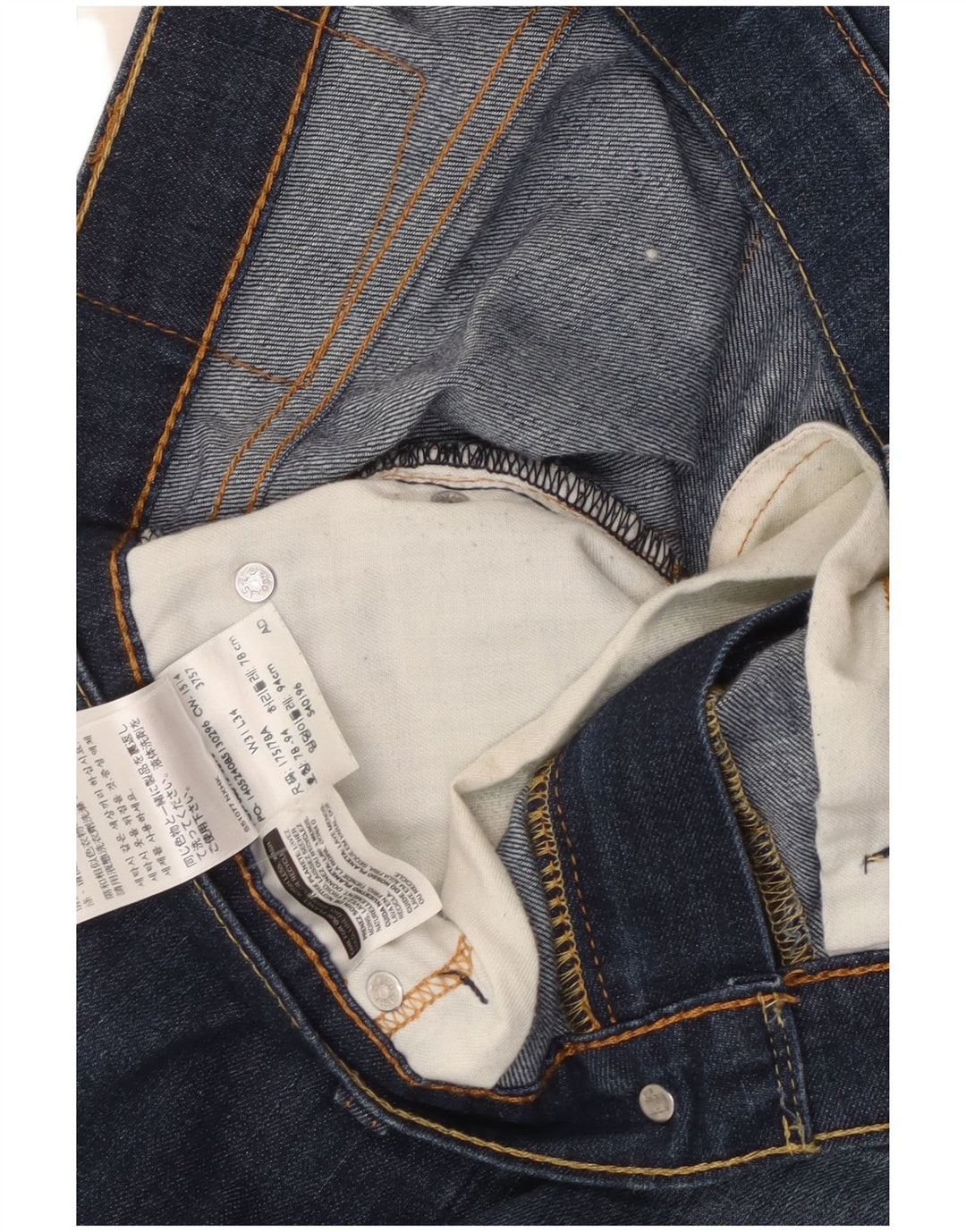Levi's Dame 513 Straight Jeans W31 L34 Blå Bomuld