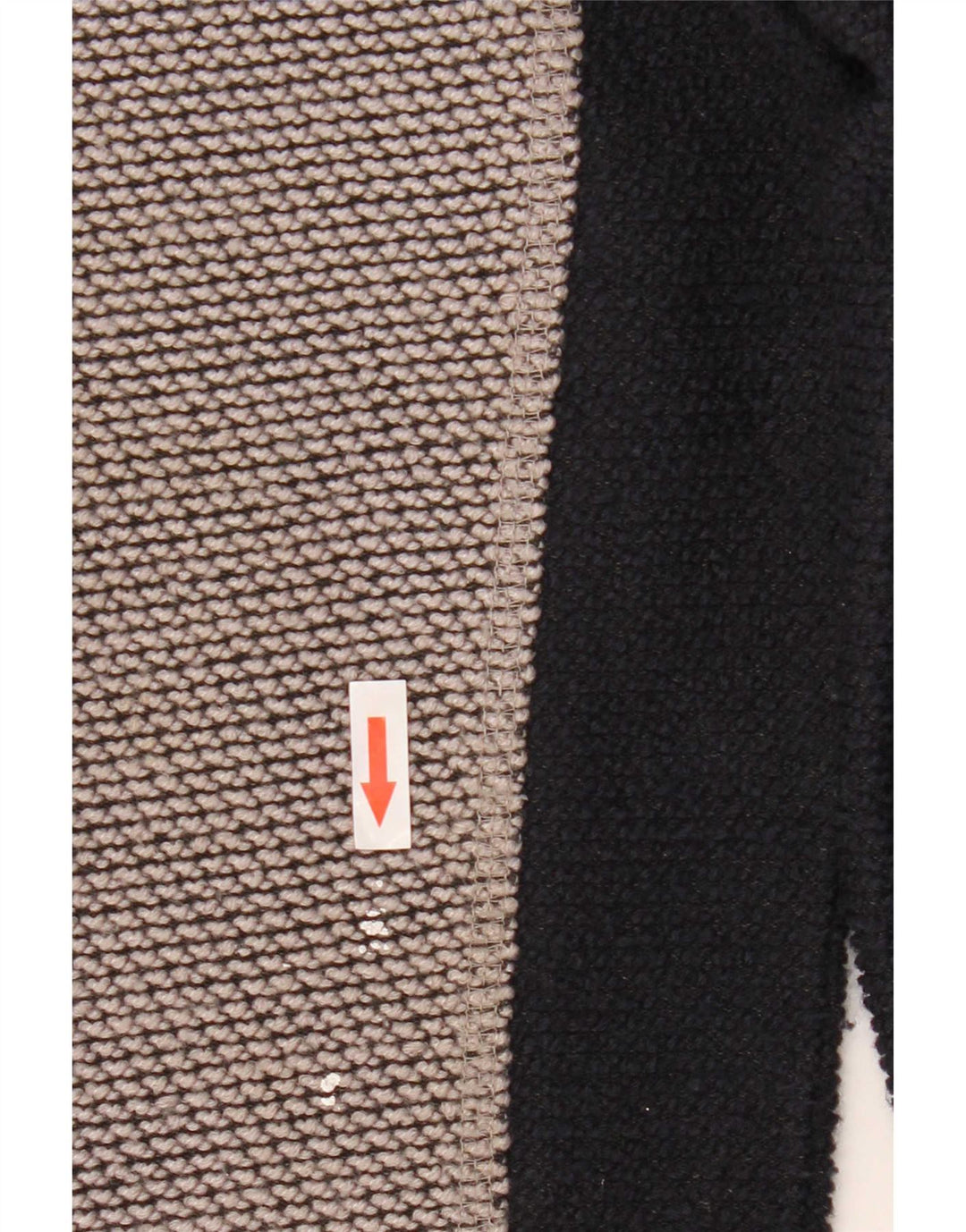 Weird Fish Herre Grafisk Zip Neck Sweatshirt Jumper Medium Grey Colourblock