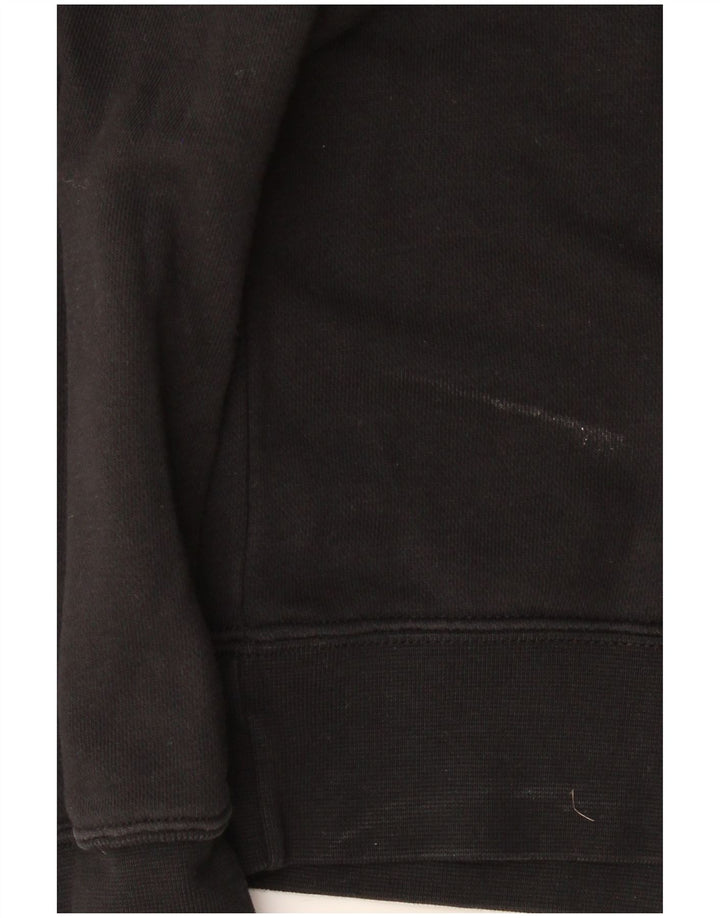 Nike Dame Oversized Sweatshirt Jumper UK 10 Small Black Bomuld