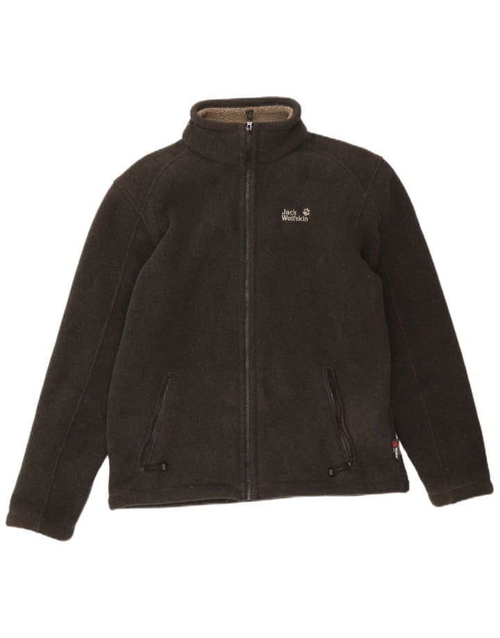 JACK WOLFSKIN Fleecejakke til mænd UK 40/42 Stor grå polyester