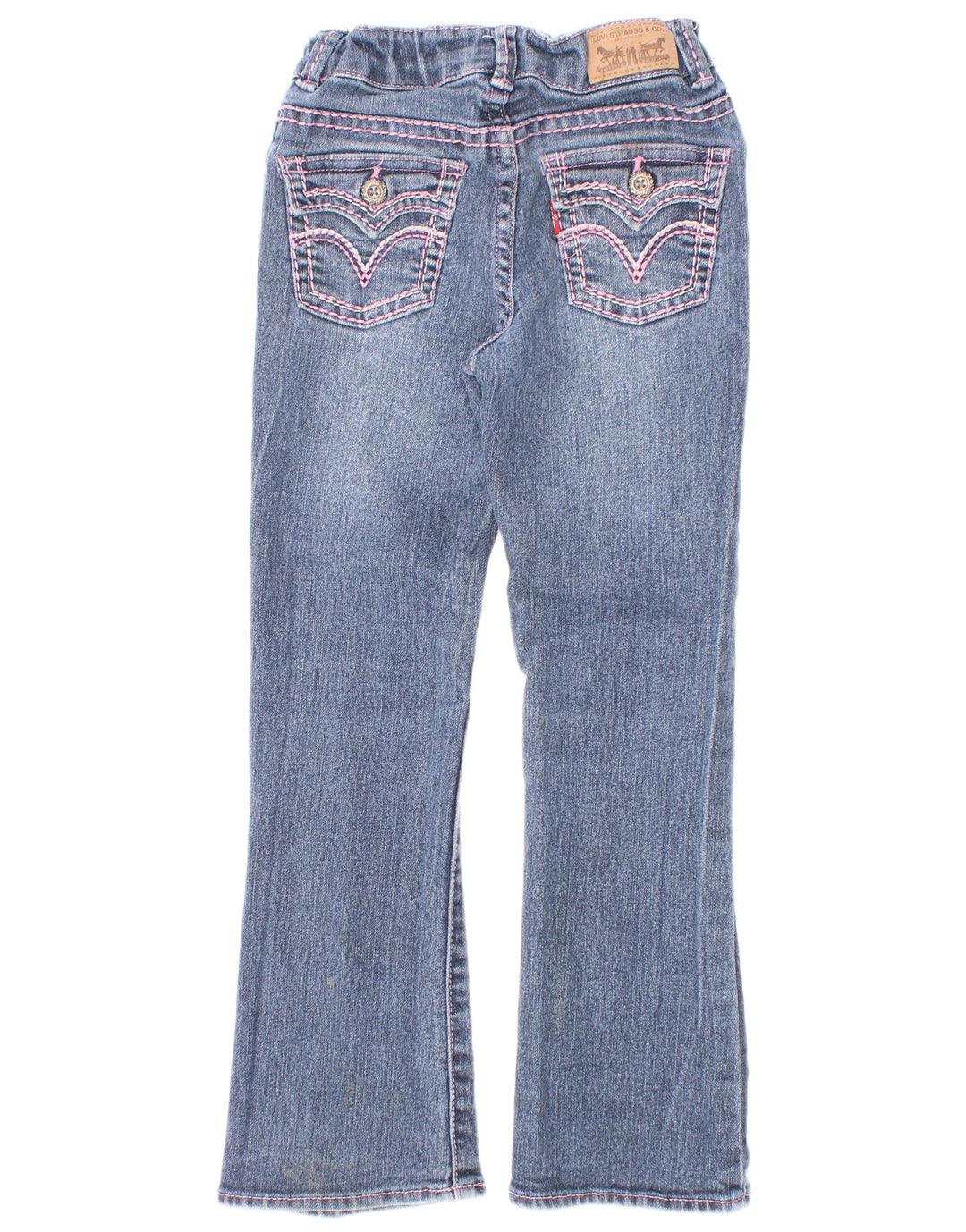 Levi's Girls Bootcut Jeans 5-6 år W20 L19 Blue Ramie