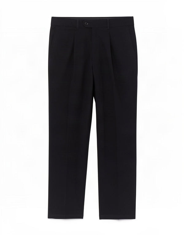 Zara Herre Pegged Suit Bukser EU 42 Large W32 L31 Sort Uld