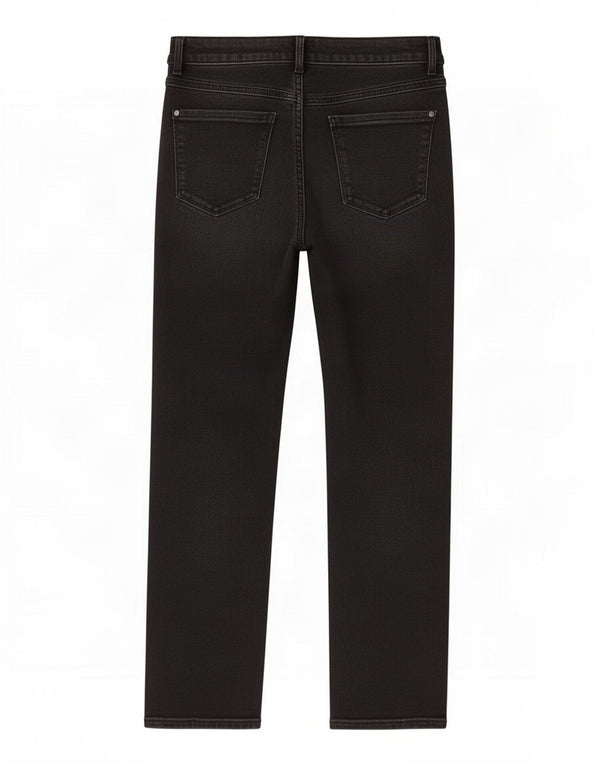 Marks & Spencer Dame Lily Slim Jeans UK 12 Medium W28 L26 Sort Bomuld