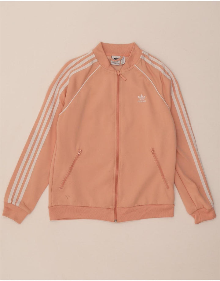 ADIDAS træningsdragt topjakke til kvinder UK 14 Medium Pink Polyester