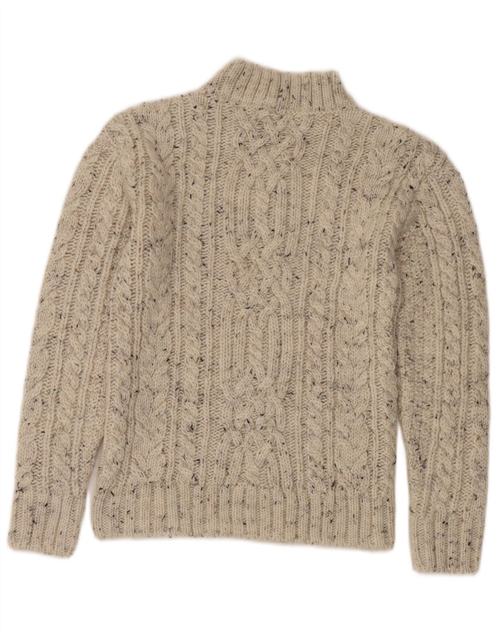 Marks & Spencer Dame Turtle Neck Jumper Sweater UK 8 Small Off White