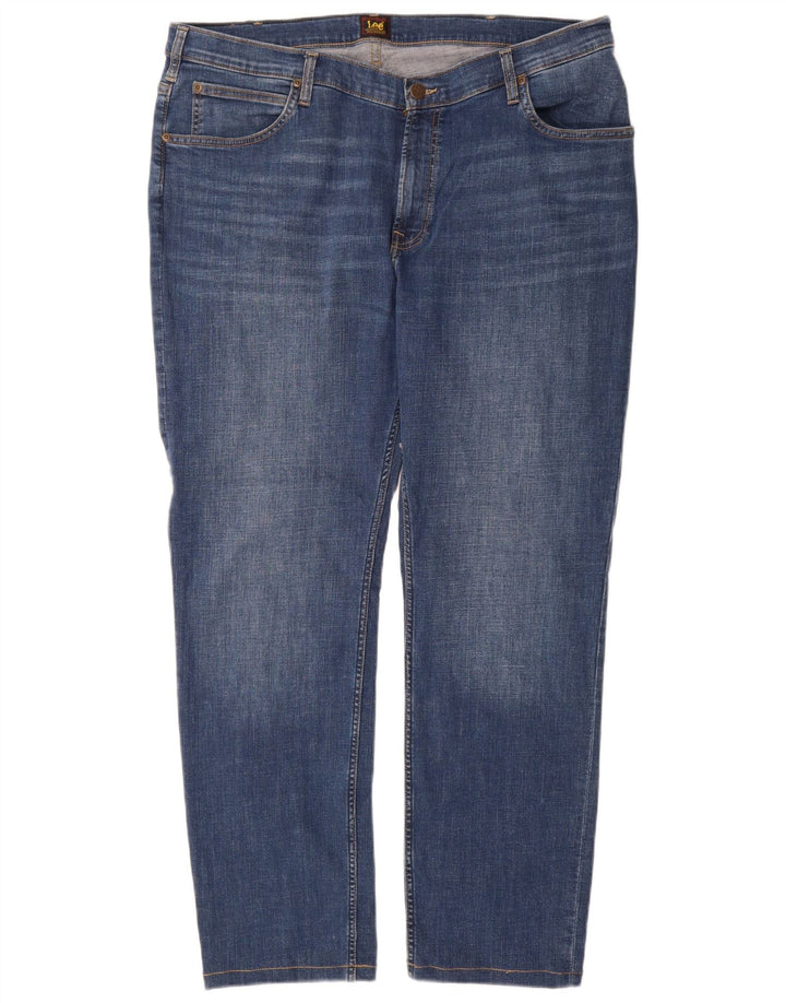 Lee Herre Rider Slim Jeans W40 L31 Blå Bomuld