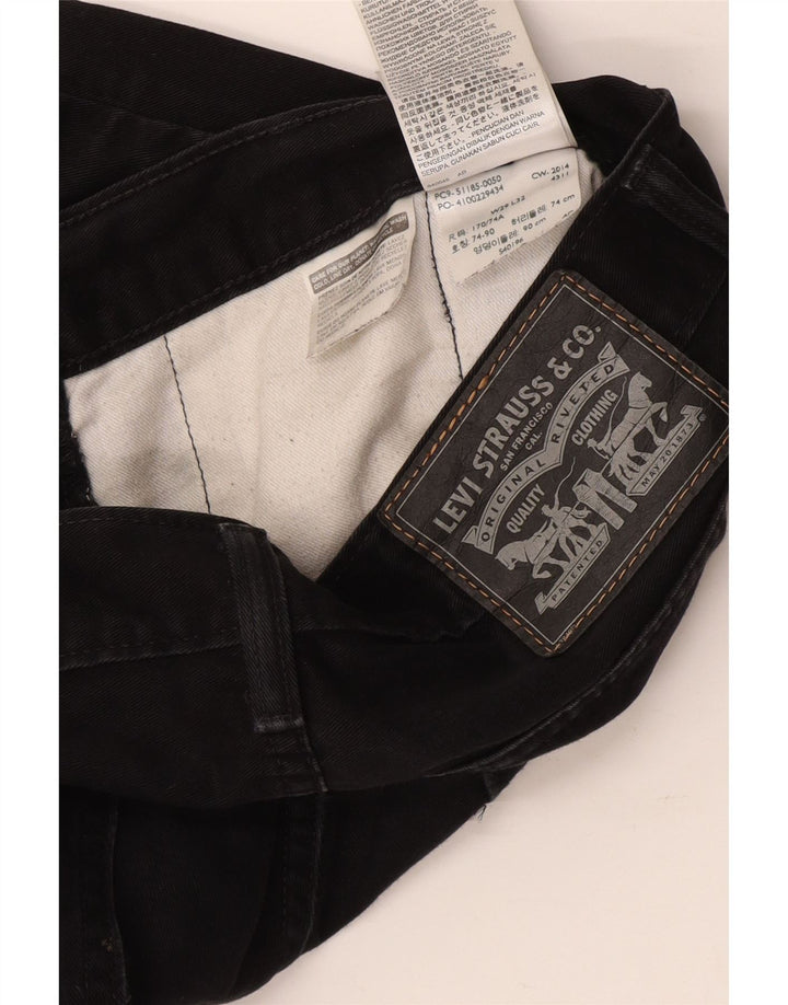 LEVI'S Slim Chino-bukser til mænd W29 L32 Sort bomuld