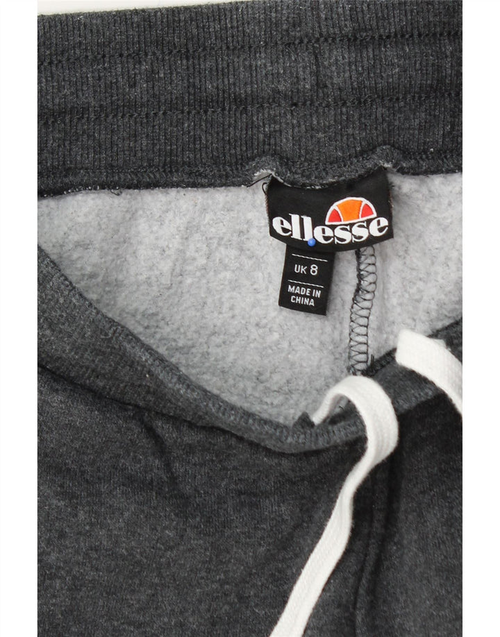 ELLESSE Womens Tracksuit Trousers Joggers UK 8 Small Grey Cotton