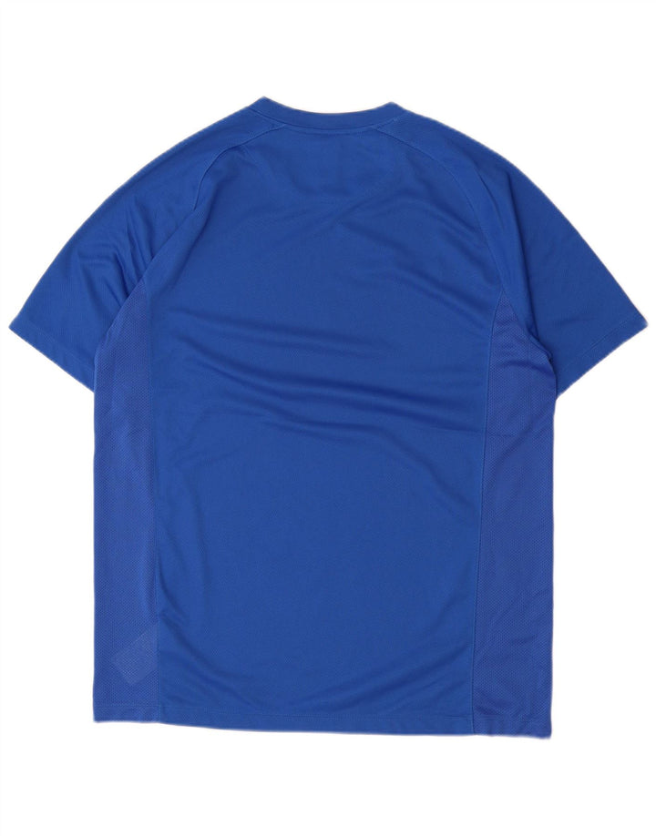 Nike Herre Dri Fit T-Shirt Top Stor Blå Polyester