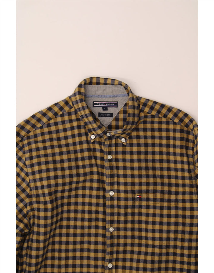 Mens Flannel Shirt Large Vintage Tommy Hilfiger and Second-Hand Tommy Hilfiger from Messina Hembry 