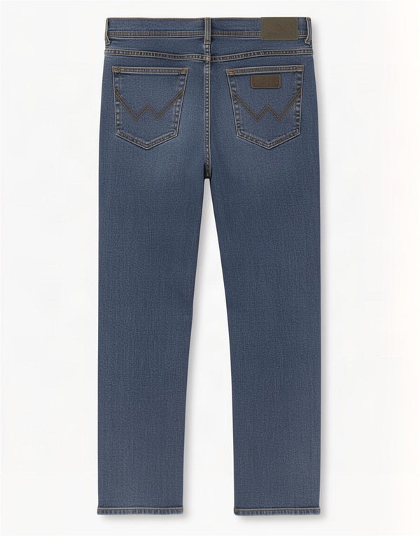 Wrangler Herre Texas Stretch Straight Jeans W36 L30 Blå Bomuld