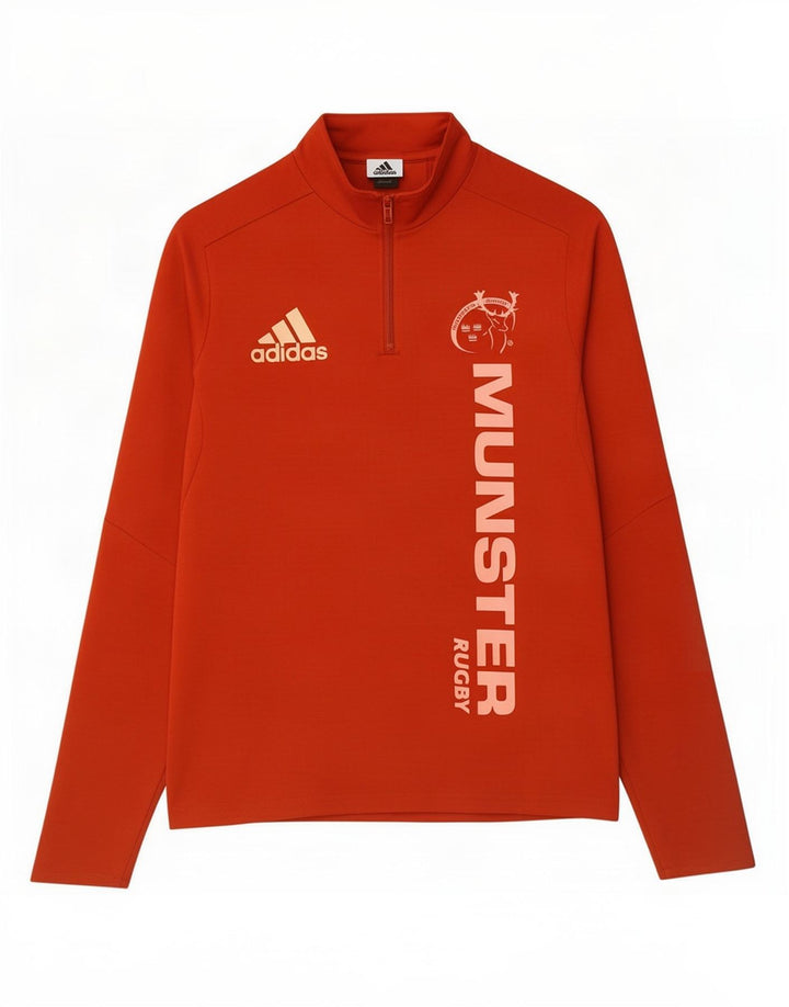 Adidas Boys Munster Rugby Grafisk Pullover Træningsdragt Top 13-14 År Rød
