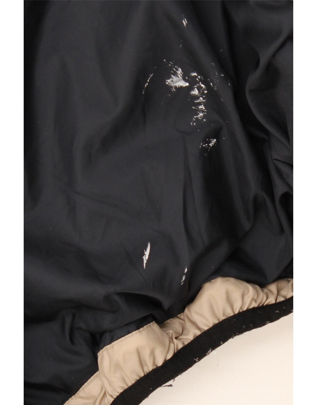 CHAMPION Mens Hooded Padded Jacket UK 38 Medium Beige Colourblock Vintage Champion and Second-Hand Champion from Messina Hembry 